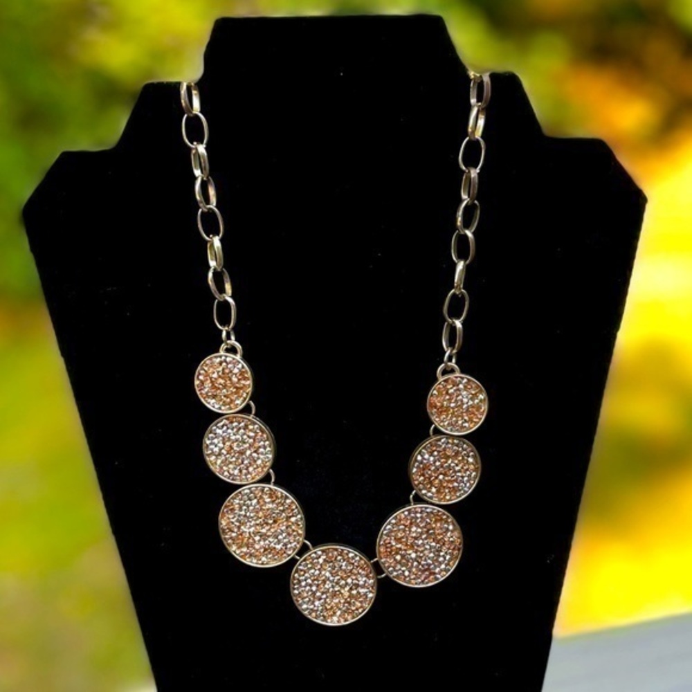 Gold Circle Fashion Necklace